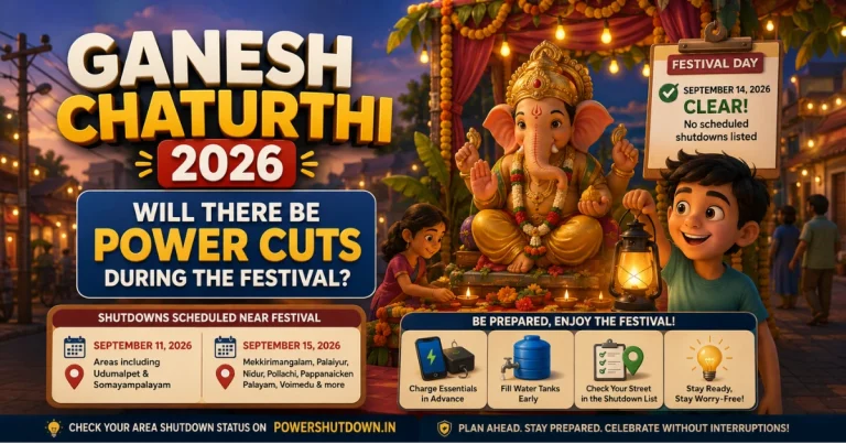 Ganesh Chaturthi 2026 Will There Be Power Cuts During the Festival